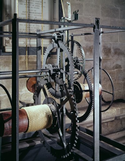 Orologio della cattedrale realizzato per la torre della Cattedrale di Salisbury, 1386 da English School
